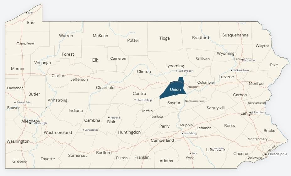 Union County map
